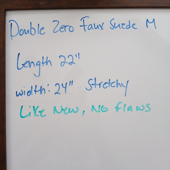 Loose Fit Knit Poncho Style Tunic V-Neck Faux Suede Accents and Tie Lagan Look - Picture 8 of 10